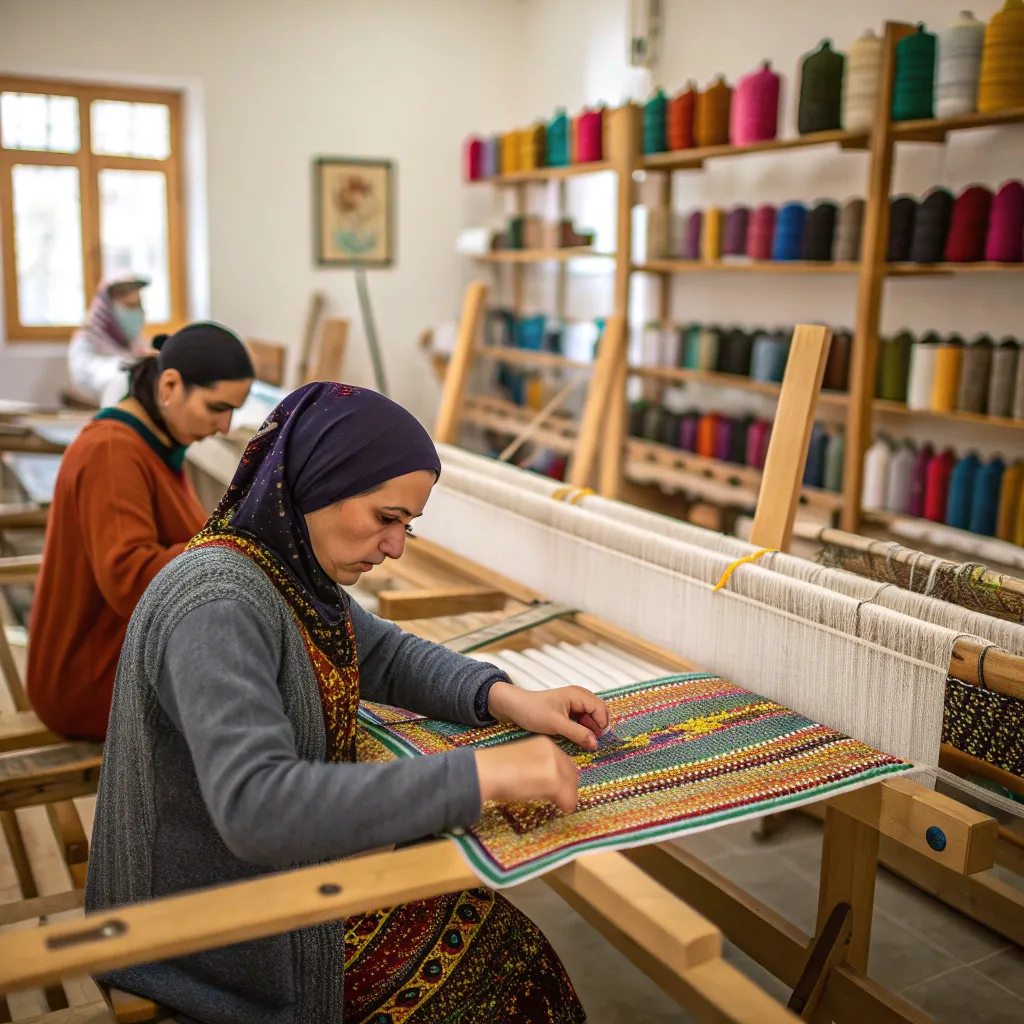 Textile Weaving Session